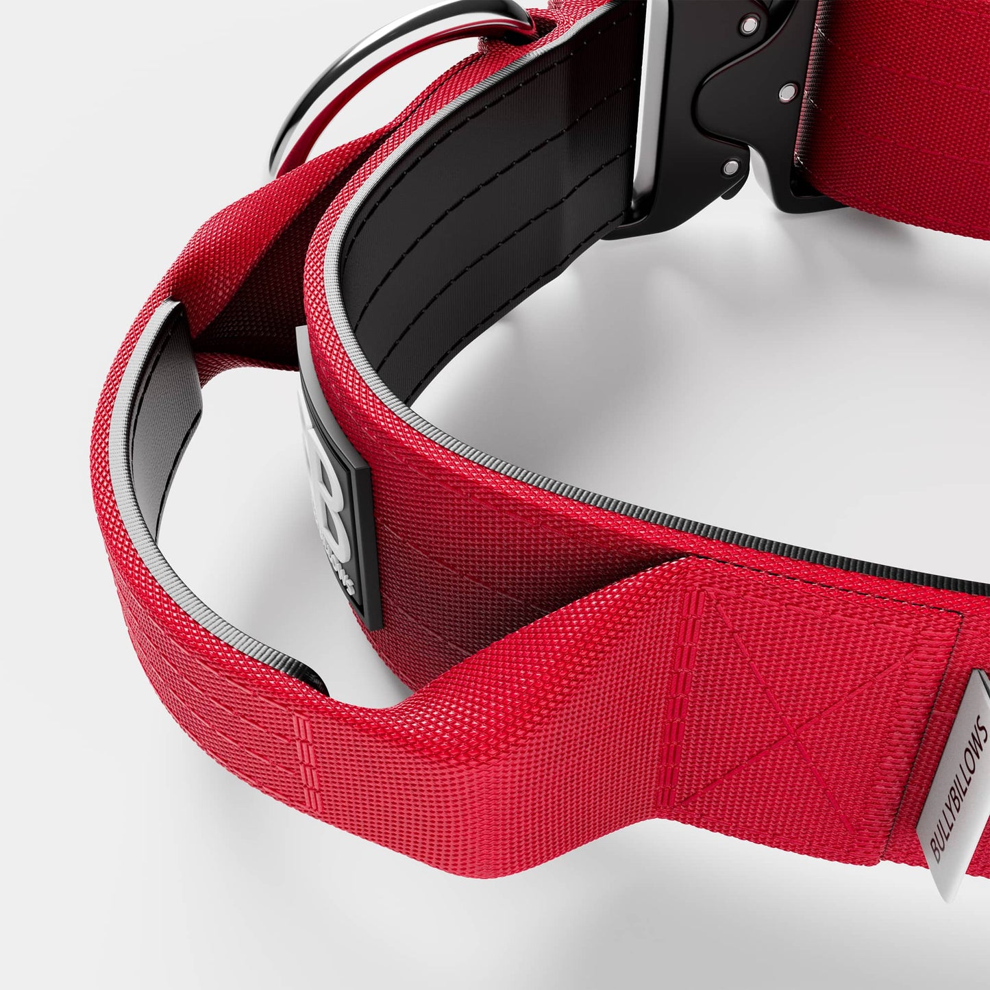 5cm Combat® Collar | With Handle & Rated Clip - Red v2.0