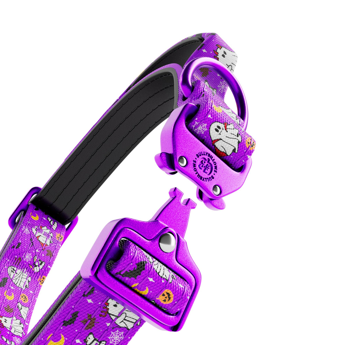 2.5cm Lighter Combat® Collar | With Handle & Secure Clip - Halloween BooBillows - Purple
