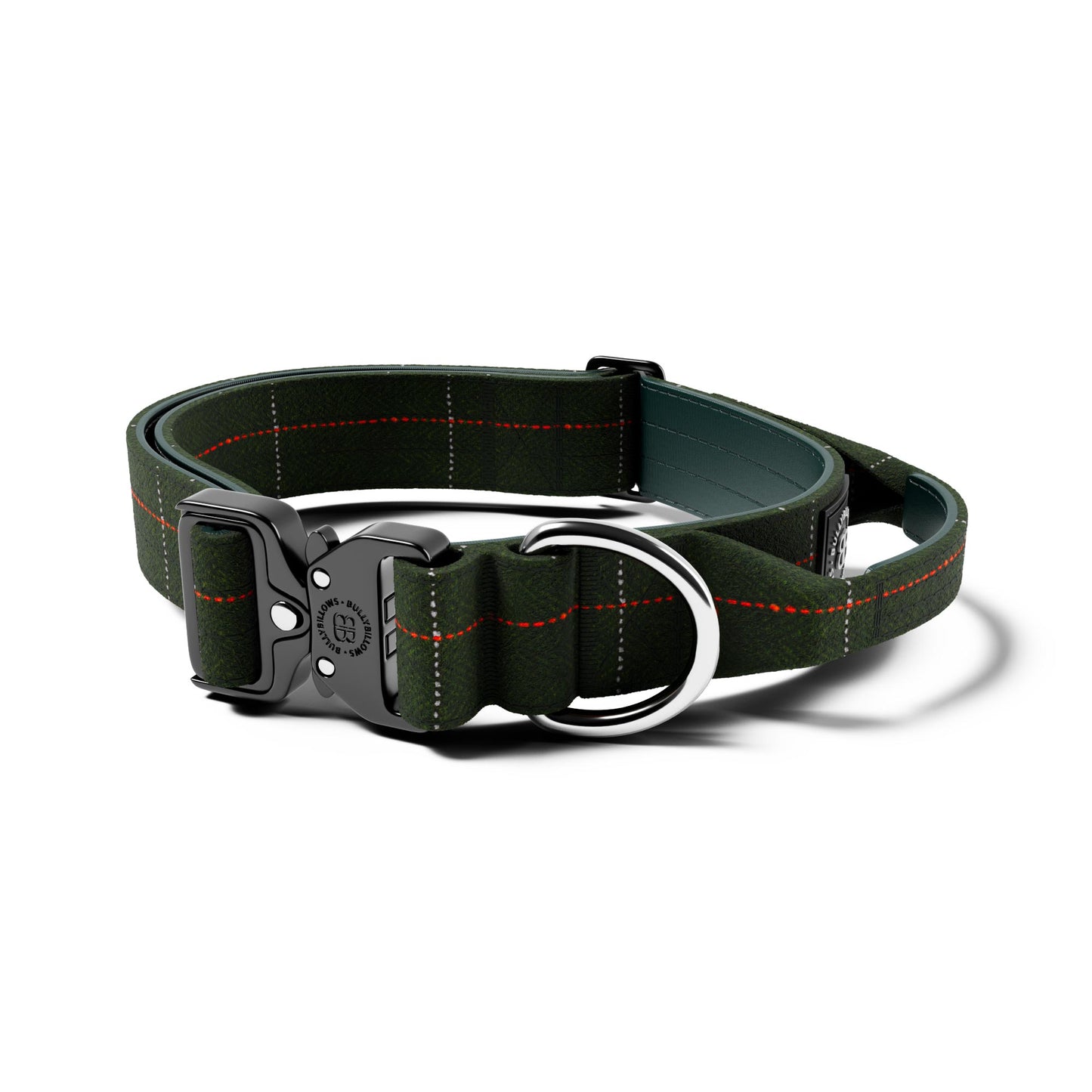 4cm Tweed Combat® Collar | With Handle & Rated Clip - Forest Green