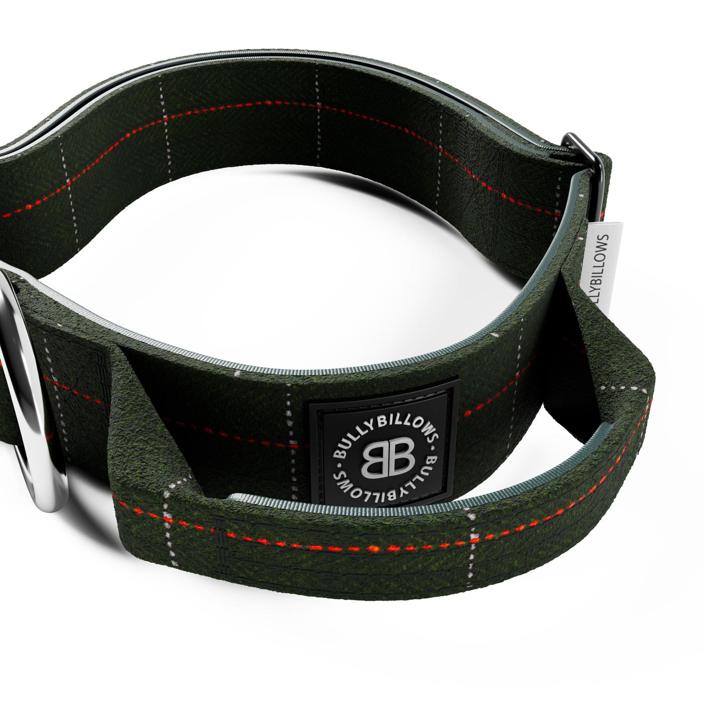 4cm Tweed Combat® Collar | With Handle & Rated Clip - Forest Green
