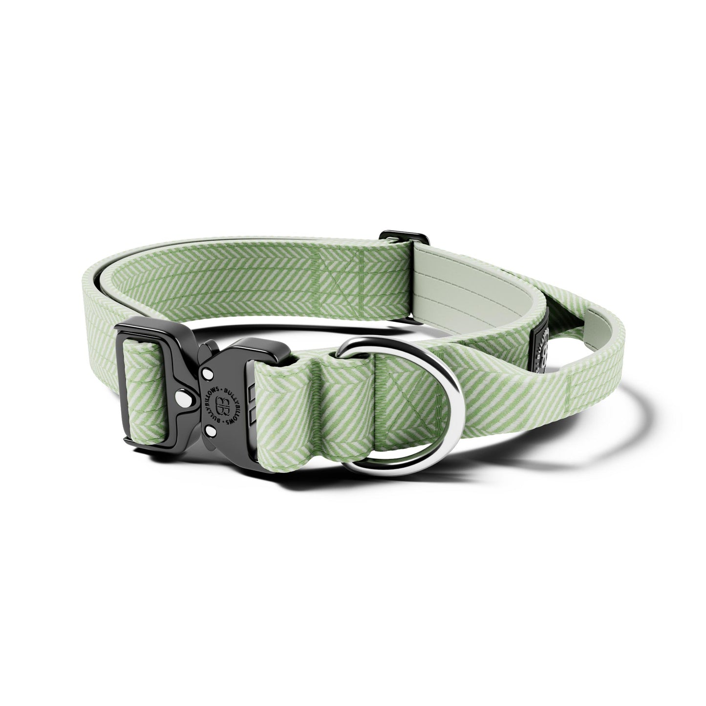 4cm Herringbone Combat® Collar | With Handle & Rated Clip - Mint Green