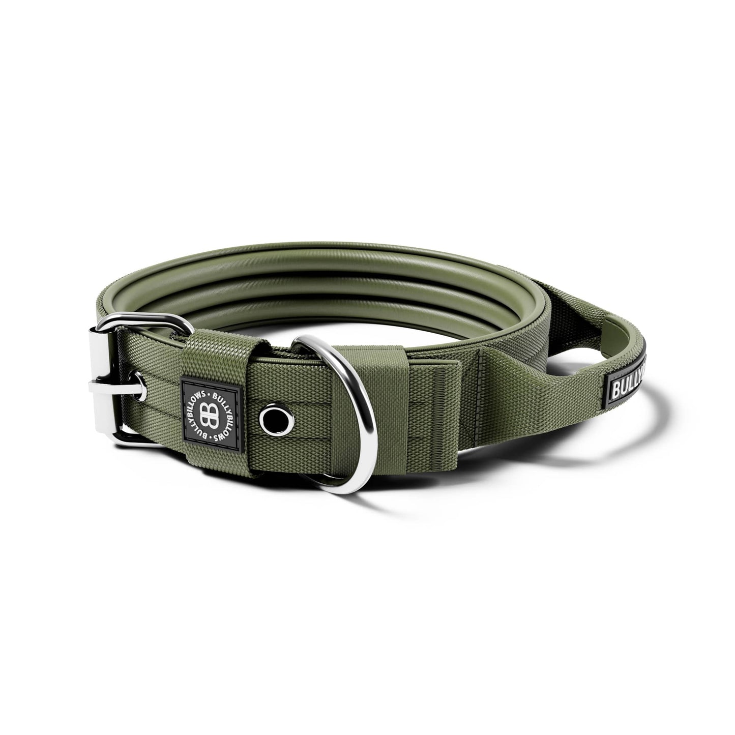 4cm Pin Collar | With Handle & Robust Hardware - Khaki