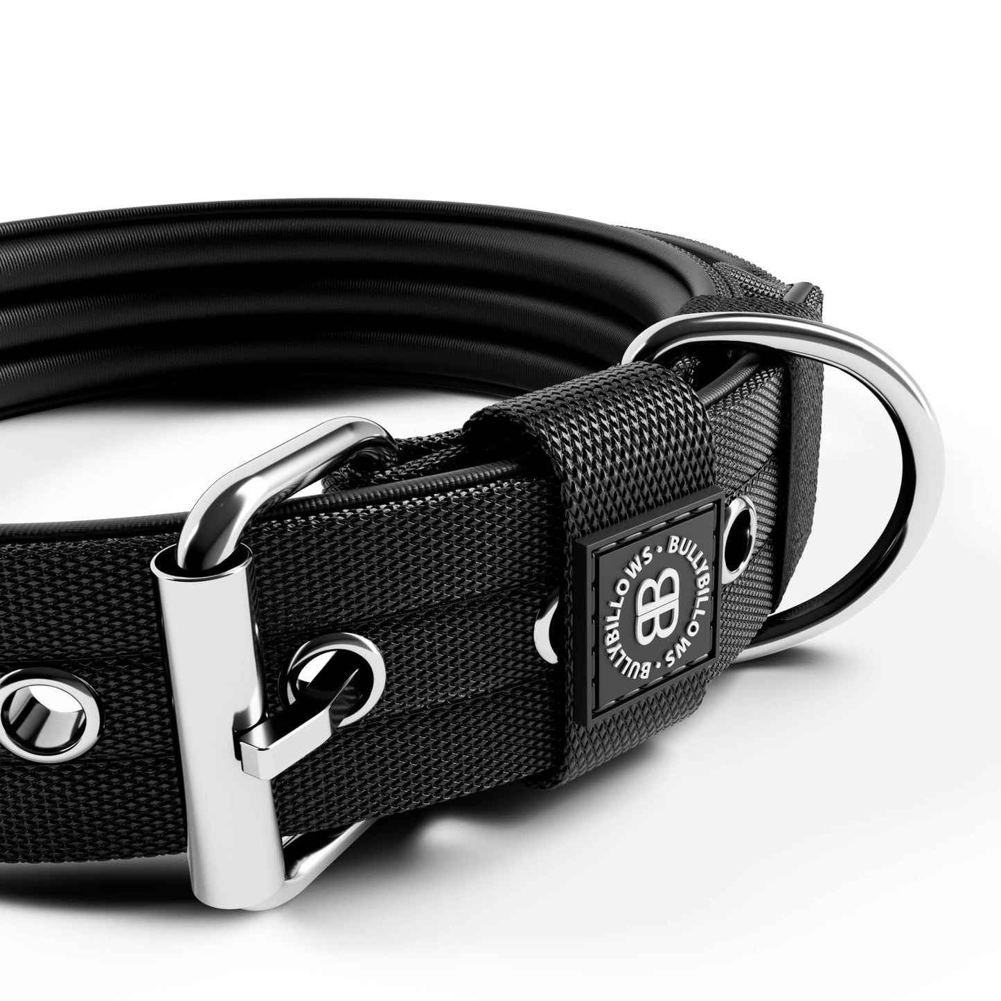 4cm Pin Collar | NO Handle & Robust Hardware - Black