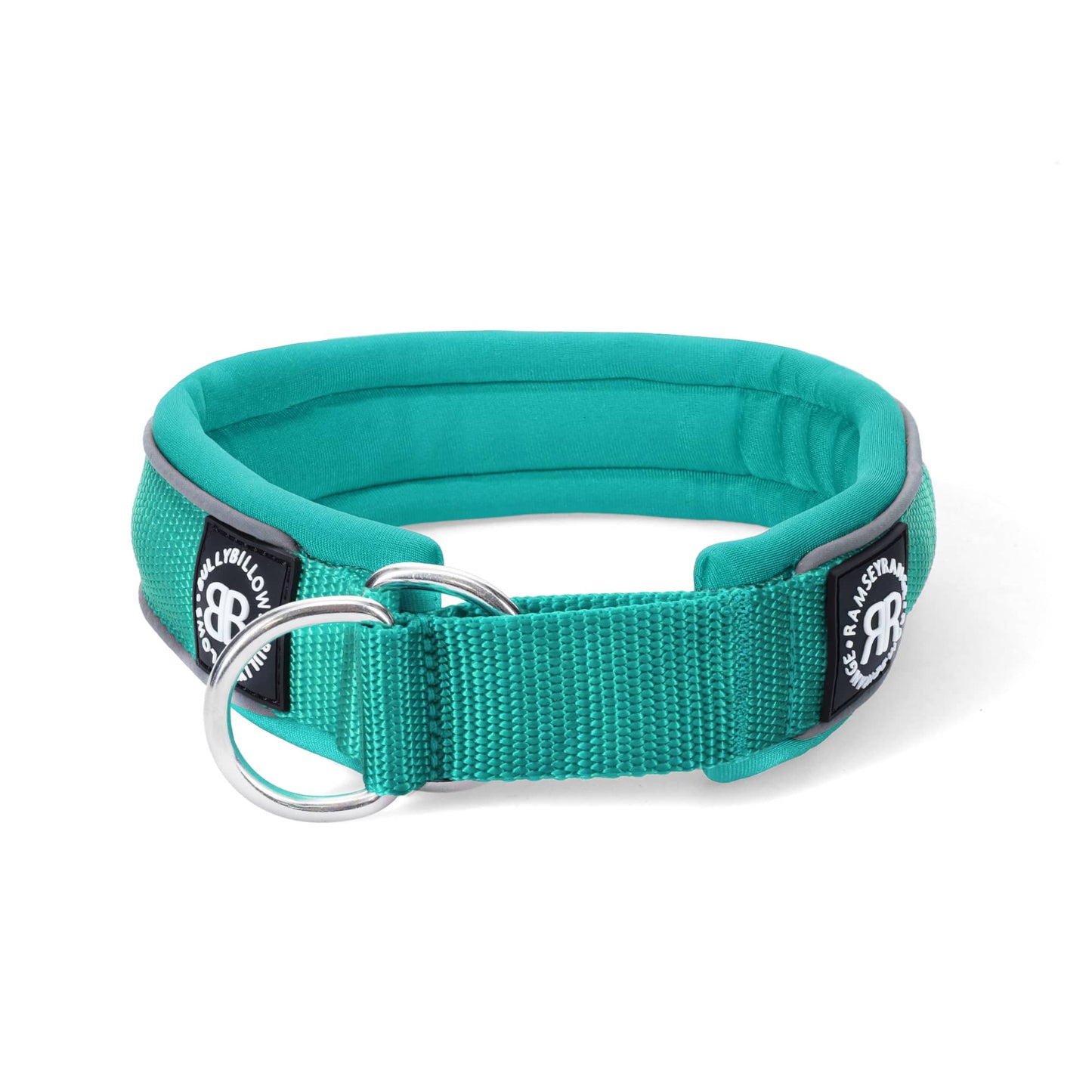 4cm Slip on Collar | Soft Padded & Reflective - Turquoise v2.0