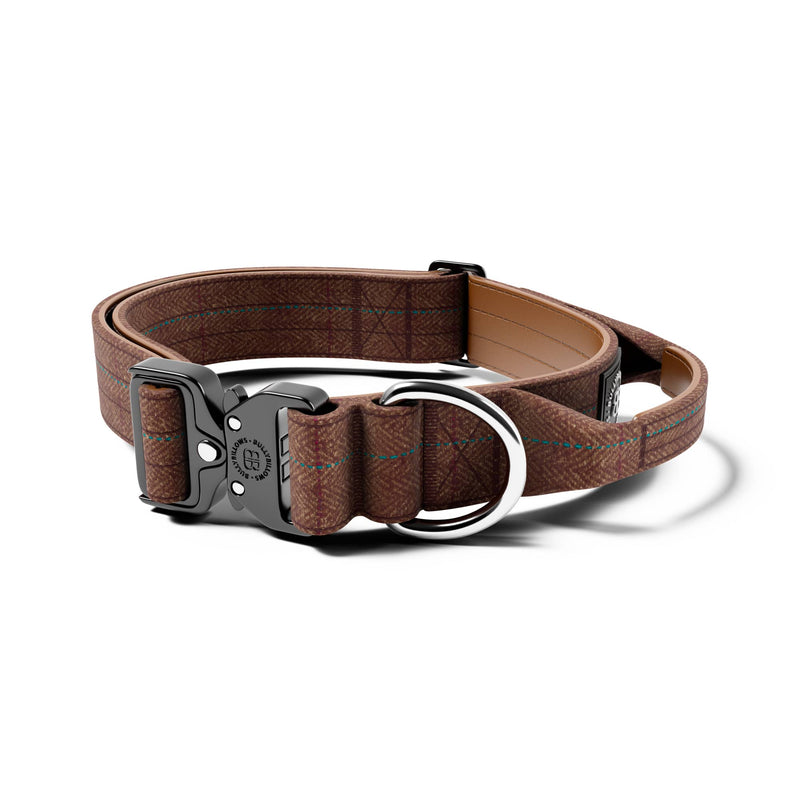 4cm Tweed Combat® Collar | With Handle & Rated Clip - Classic Tan