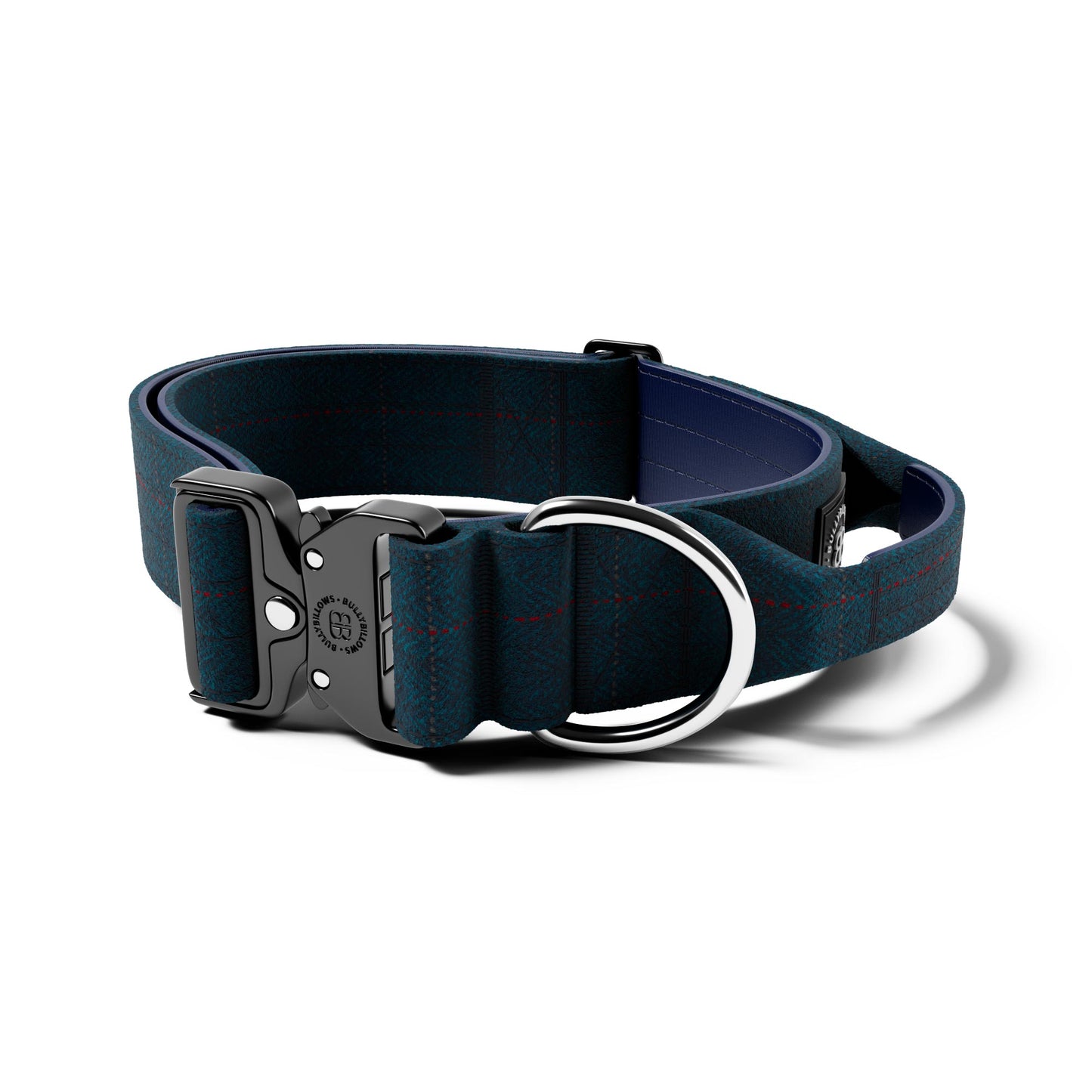 5cm Tweed Combat® Collar | With Handle & Rated Clip - Midnight Blue