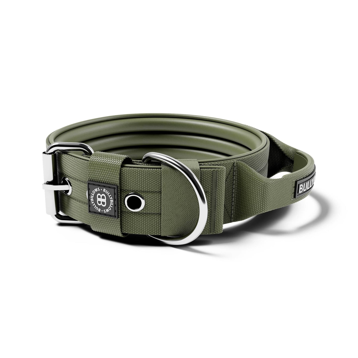 5cm Pin Collar | With Handle & Robust Hardware - Khaki