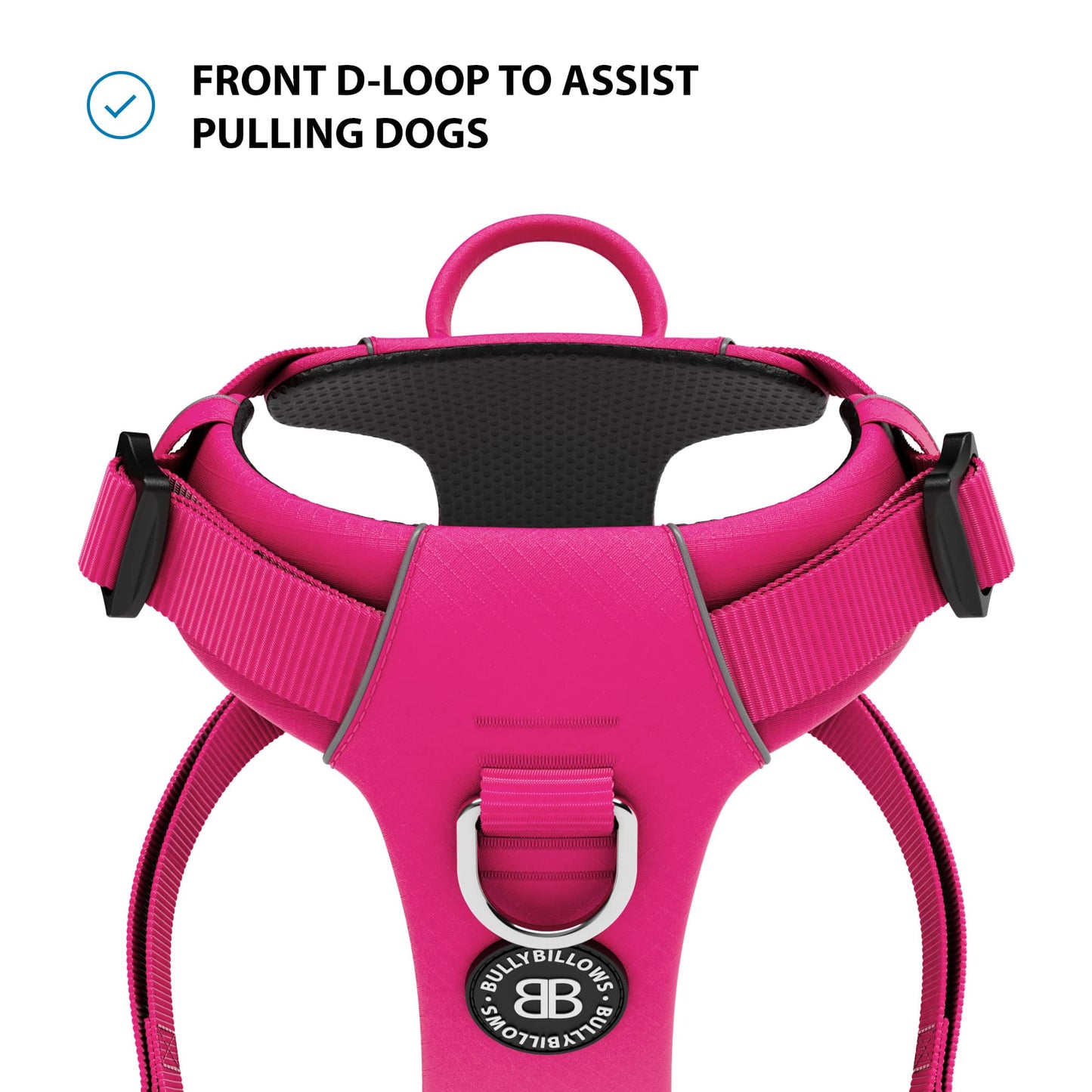 Air Mesh Harness - Anti-Pull, With Handle, Non Restrictive & Adjustable - Carminerose