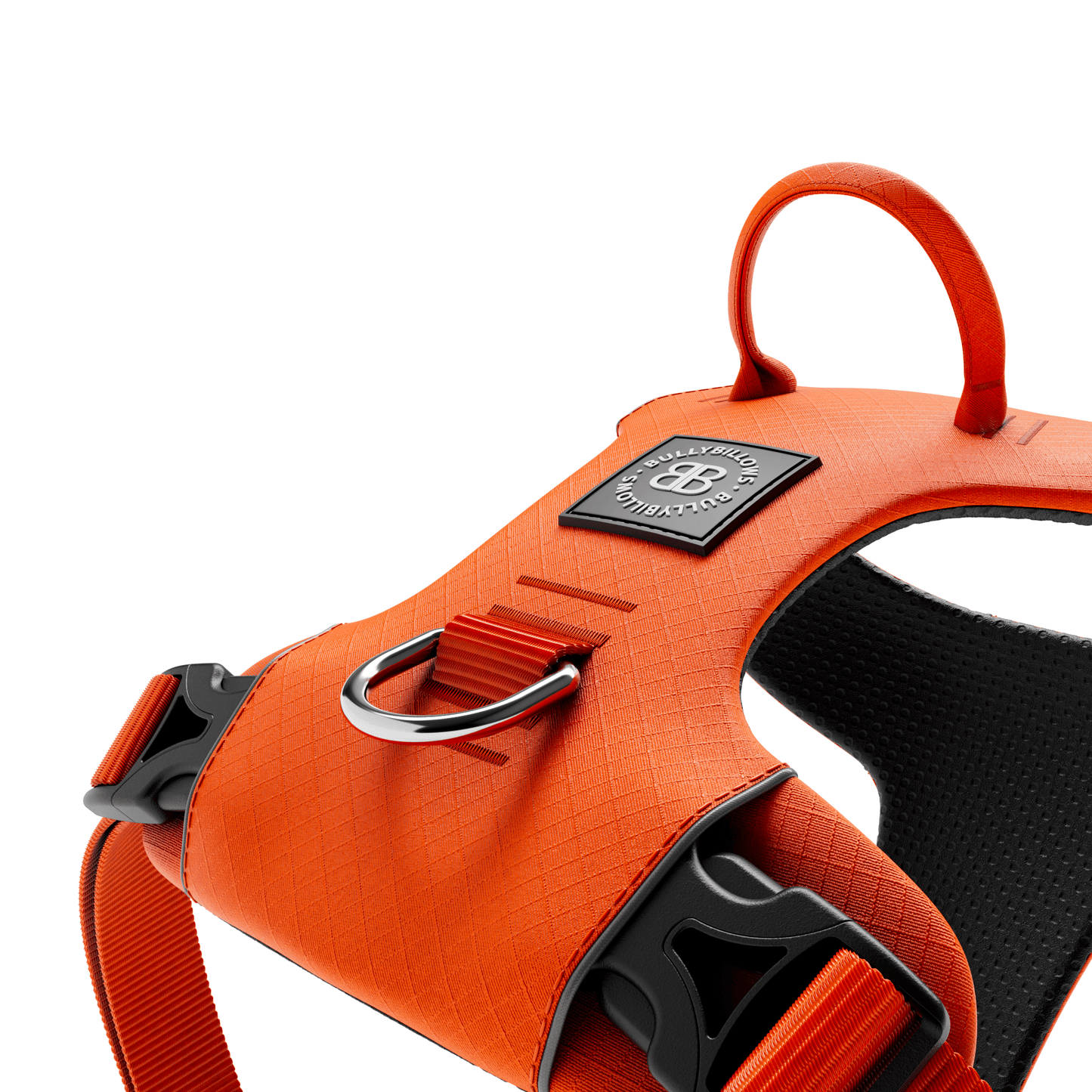 Air Mesh Harness - Anti-Pull, With Handle, Non Restrictive & Adjustable - Orange