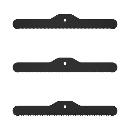 BullyBilows 3-Piece Spare Deshedding Blade Set - Black