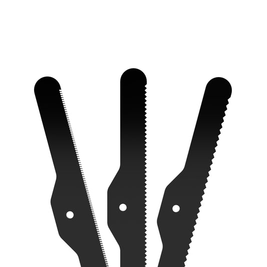 BullyBilows 3-Piece Spare Deshedding Blade Set - Black