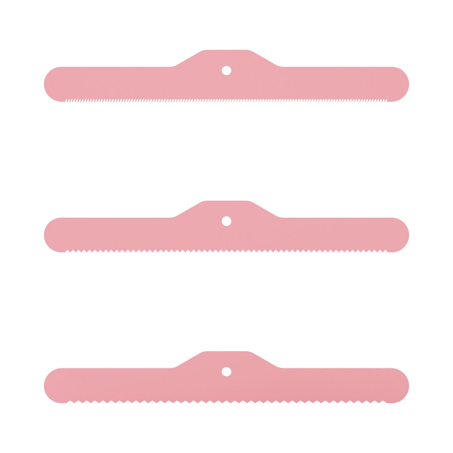 BullyBilows 3-Piece Spare Deshedding Blade Set - Pink