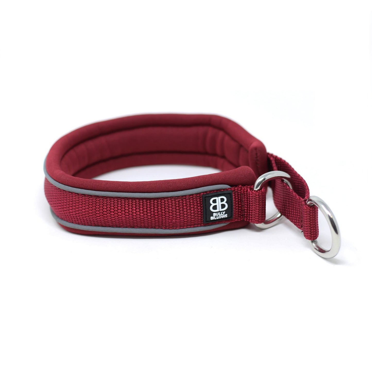 3cm Slip on Collar | Soft Padded & Reflective - Burgundy v2.0