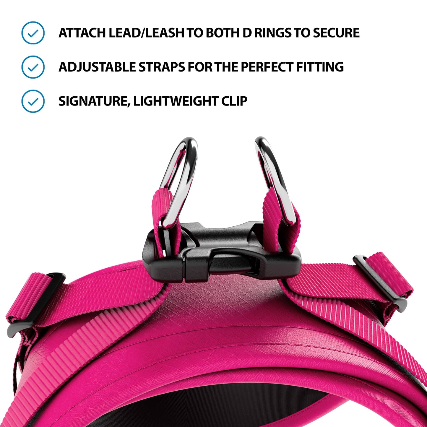 Boomerang Harness - Non Restrictive, Lightweight, Small - Medium Breeds -  Carminerose