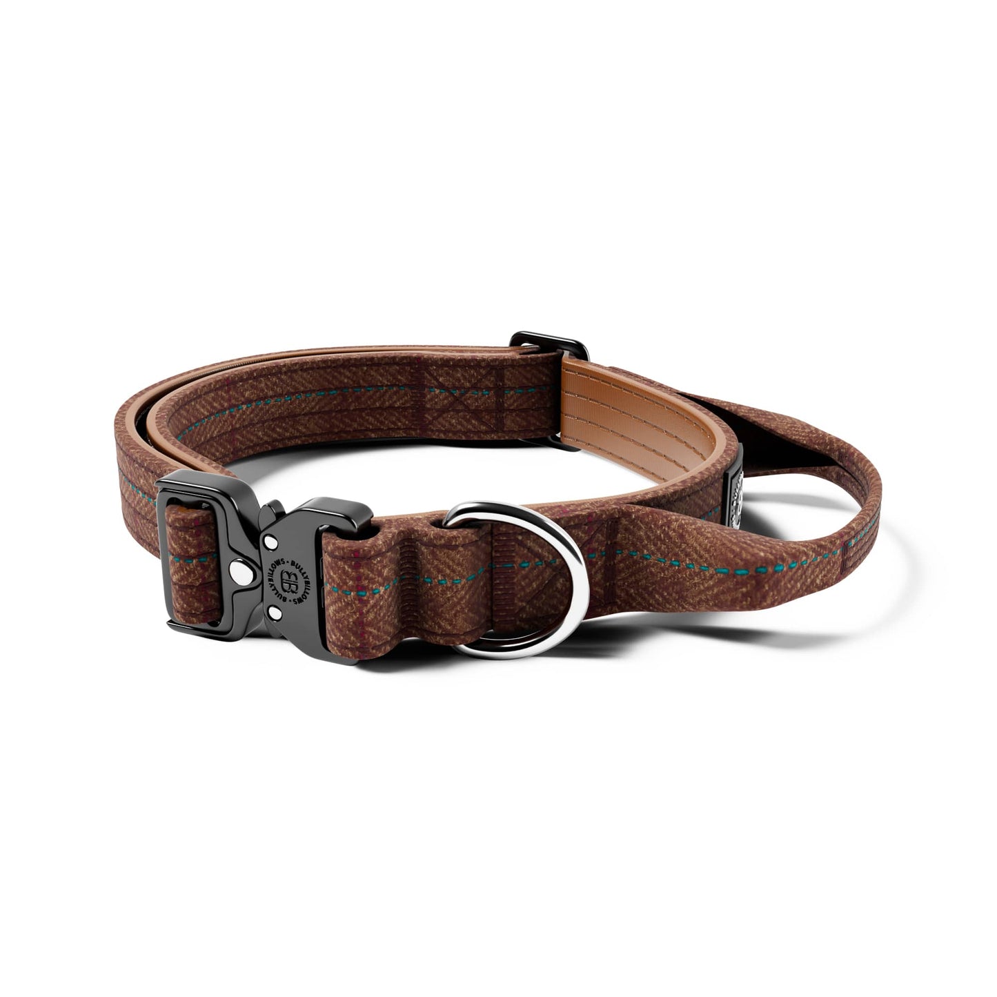 2.5cm Tweed Combat® Collar | With Handle & Rated Clip - Classic Tan