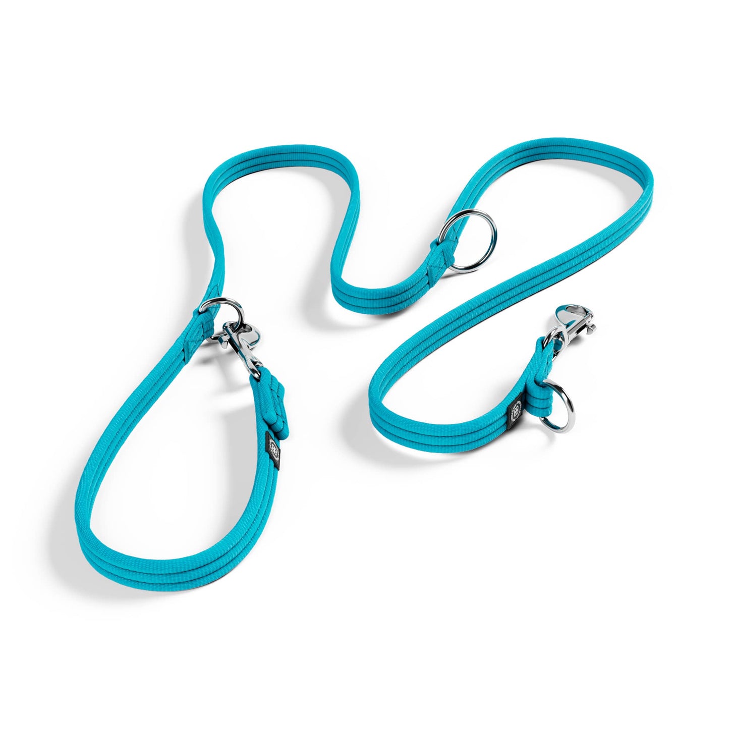 Double Ended Training Lead | All Breeds - Durable & Soft 2m Lead - Light Blue