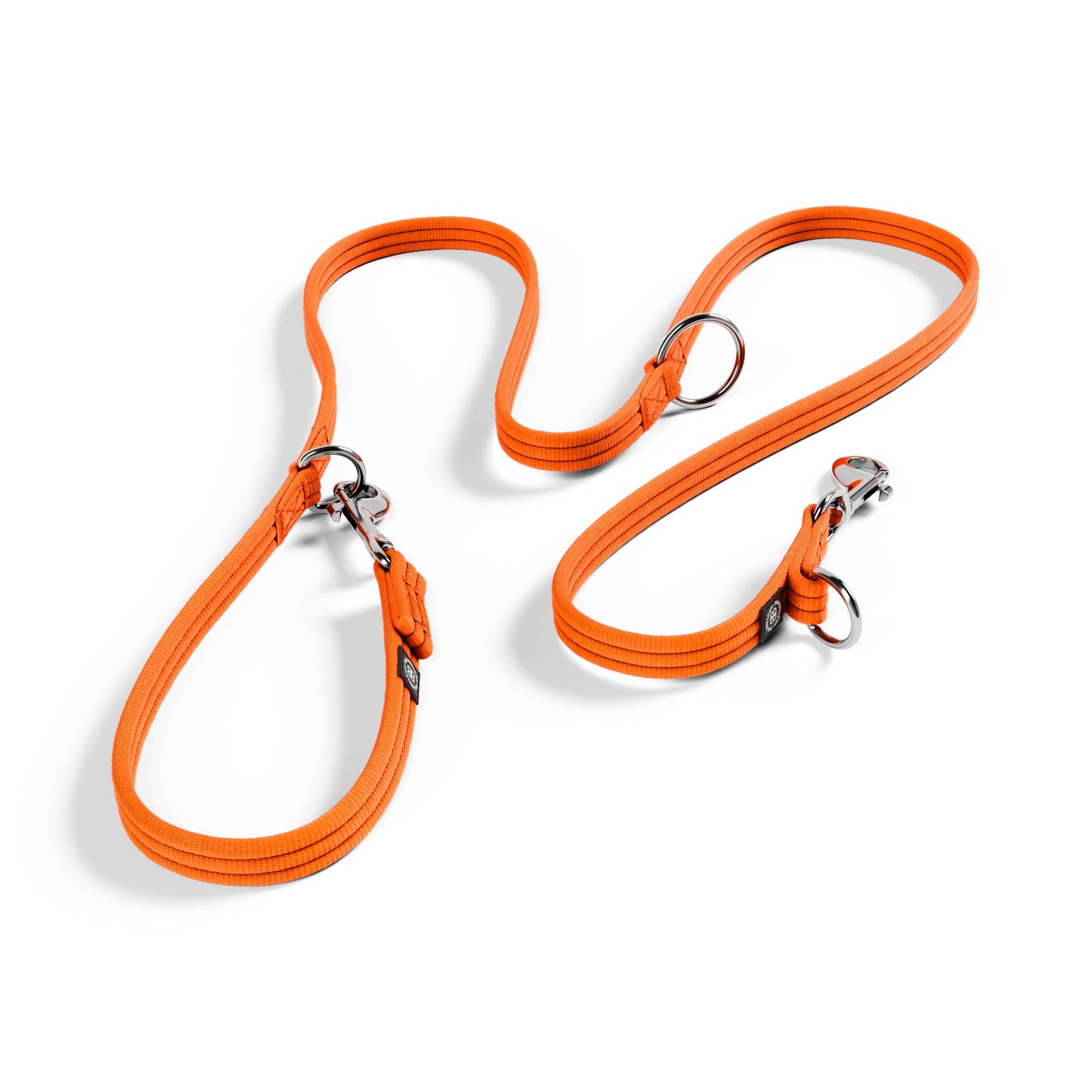 Double Ended Training Lead | All Breeds - Durable & Soft 2m Lead - Orange