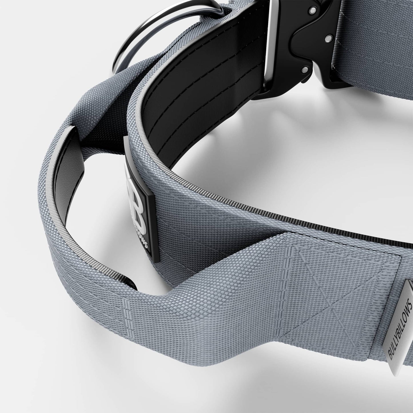 5cm Combat® Collar | With Handle & Rated Clip - Metal Grey v2.0