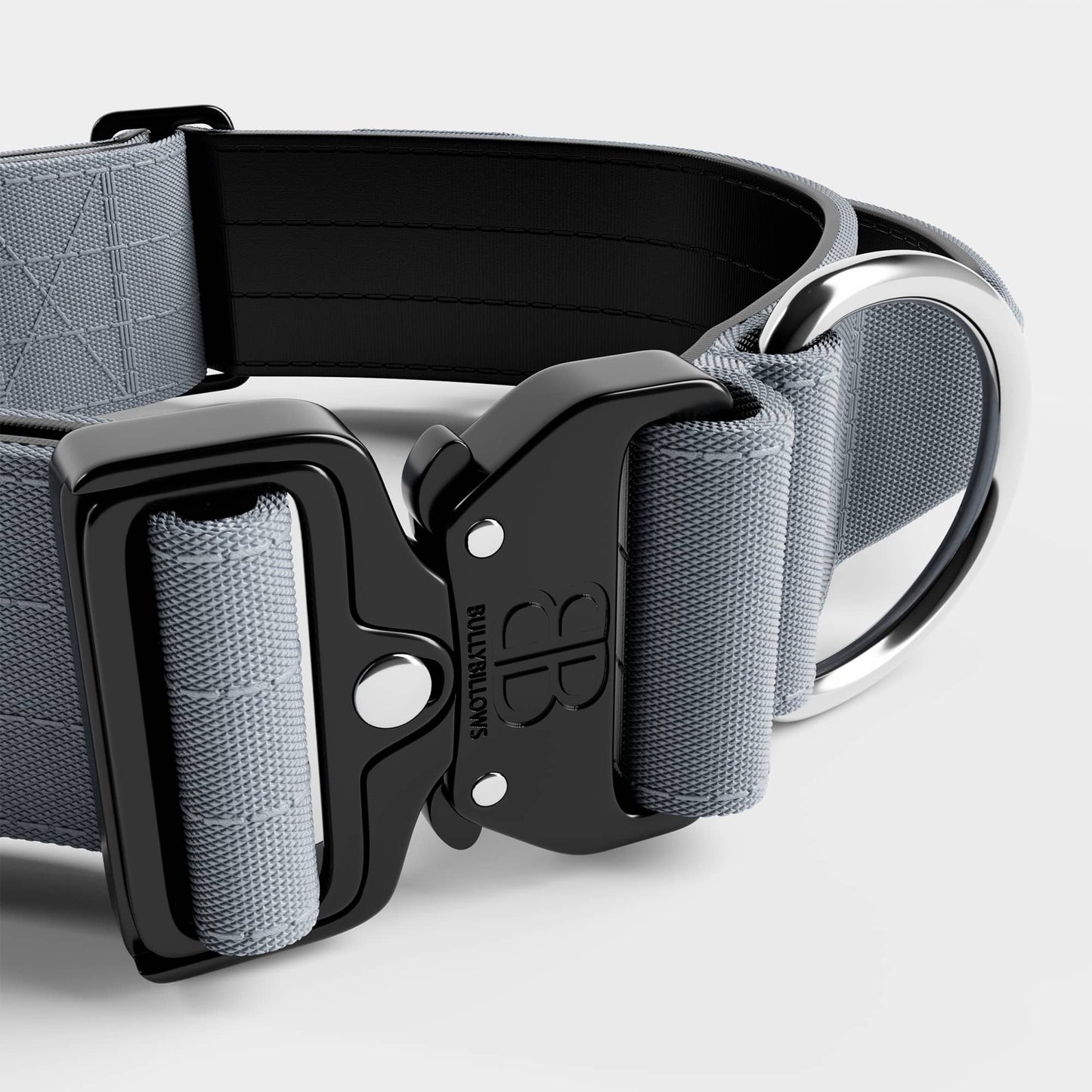 5cm Combat® Collar | With Handle & Rated Clip - Metal Grey v2.0