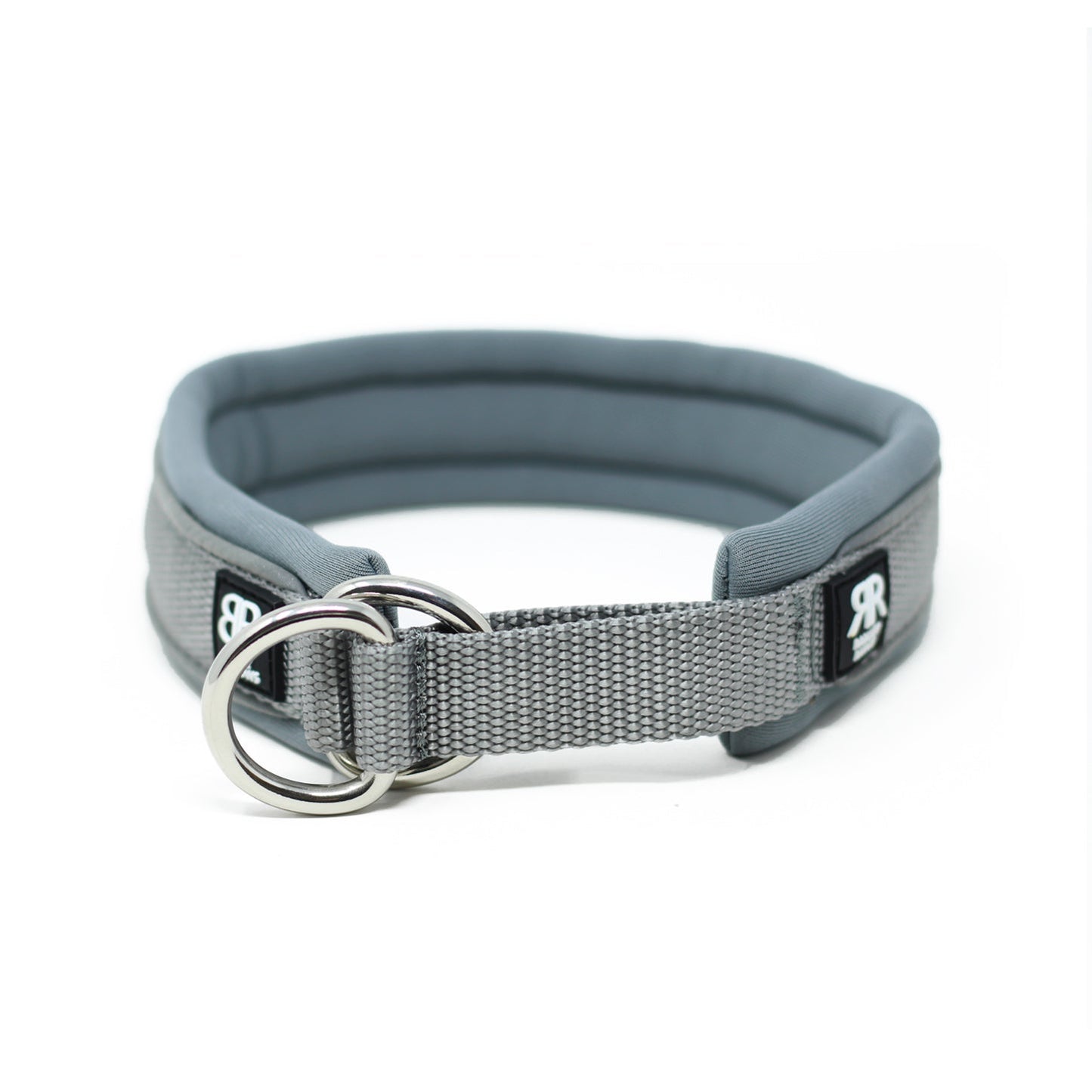 3cm Slip on Collar | Soft Padded & Reflective - Metal Grey v2.0