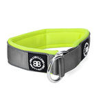 5cm Slip on Collar | Soft Padded & Reflective - Metal Grey & Neon v2.0