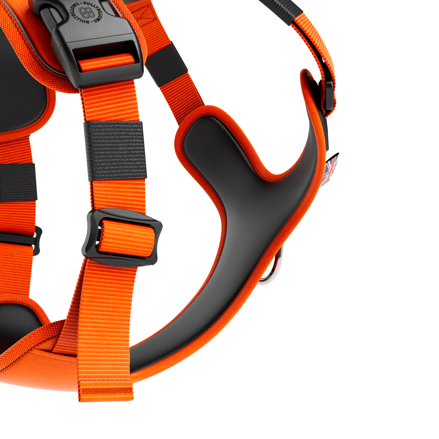 Hurricane Harness - Non Restrictive, With Handle, Adjustable & Reflective - All Breeds - Orange