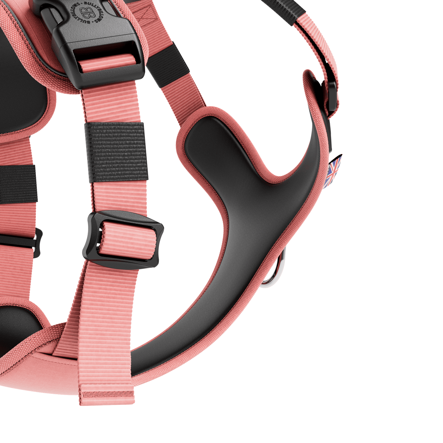 Hurricane Harness - Non Restrictive, With Handle, Adjustable & Reflective - All Breeds - Pink