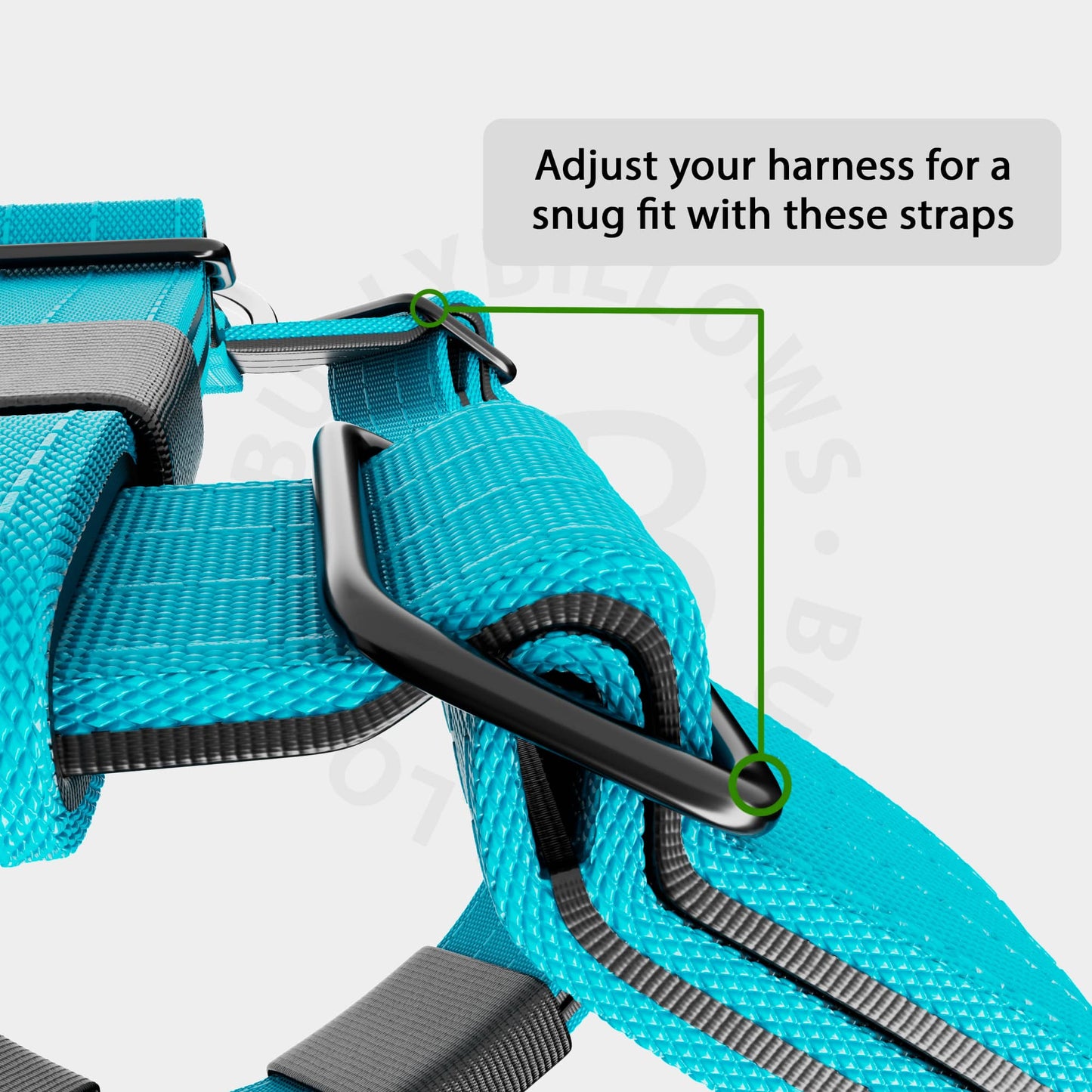 TRI-Harness® | Anti-Pull, Adjustable & Durable - Dog Trainers Choice - Light Blue v2.0