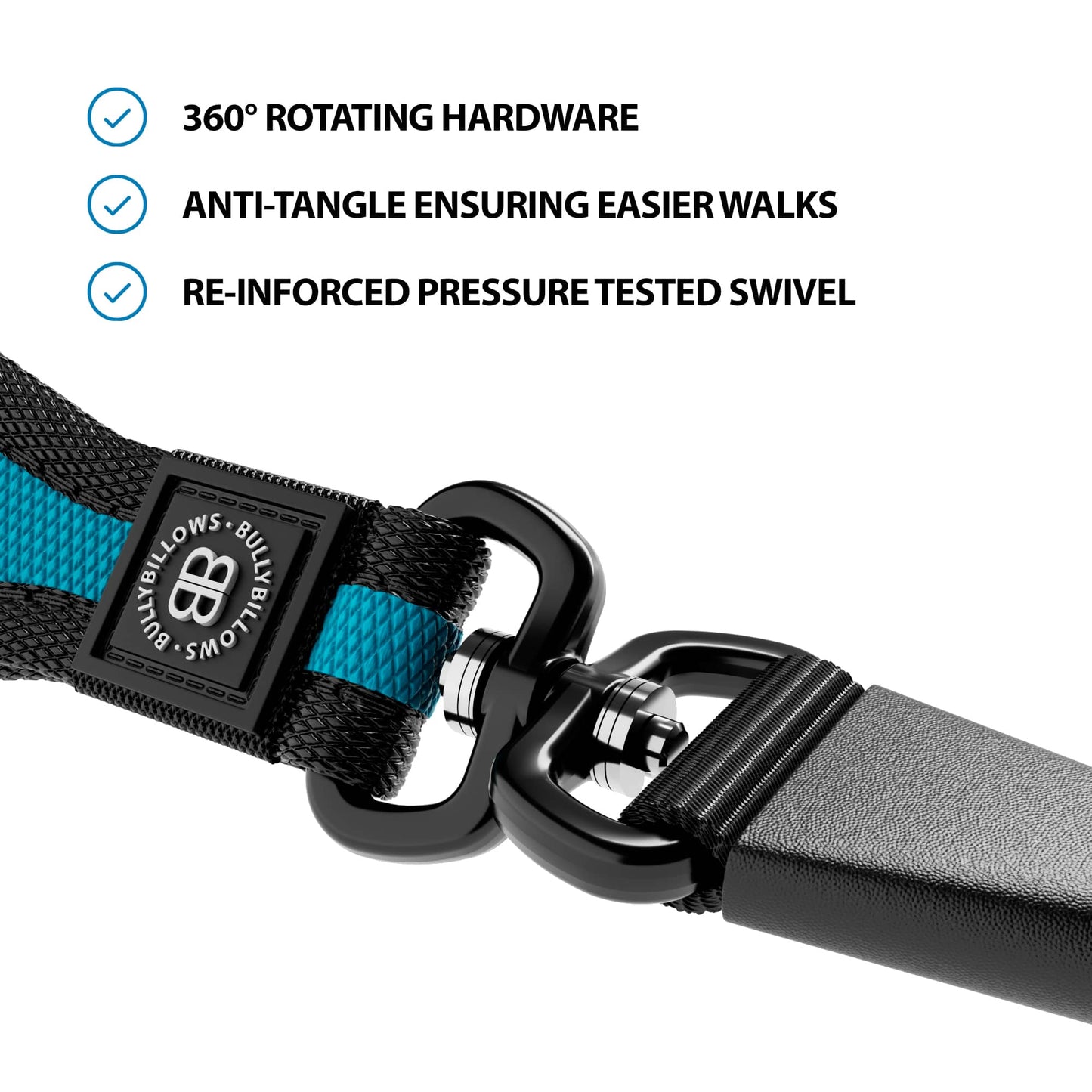 Slip Lead | Anti-Pull & Anti-Choking Training Lead - Light Blue