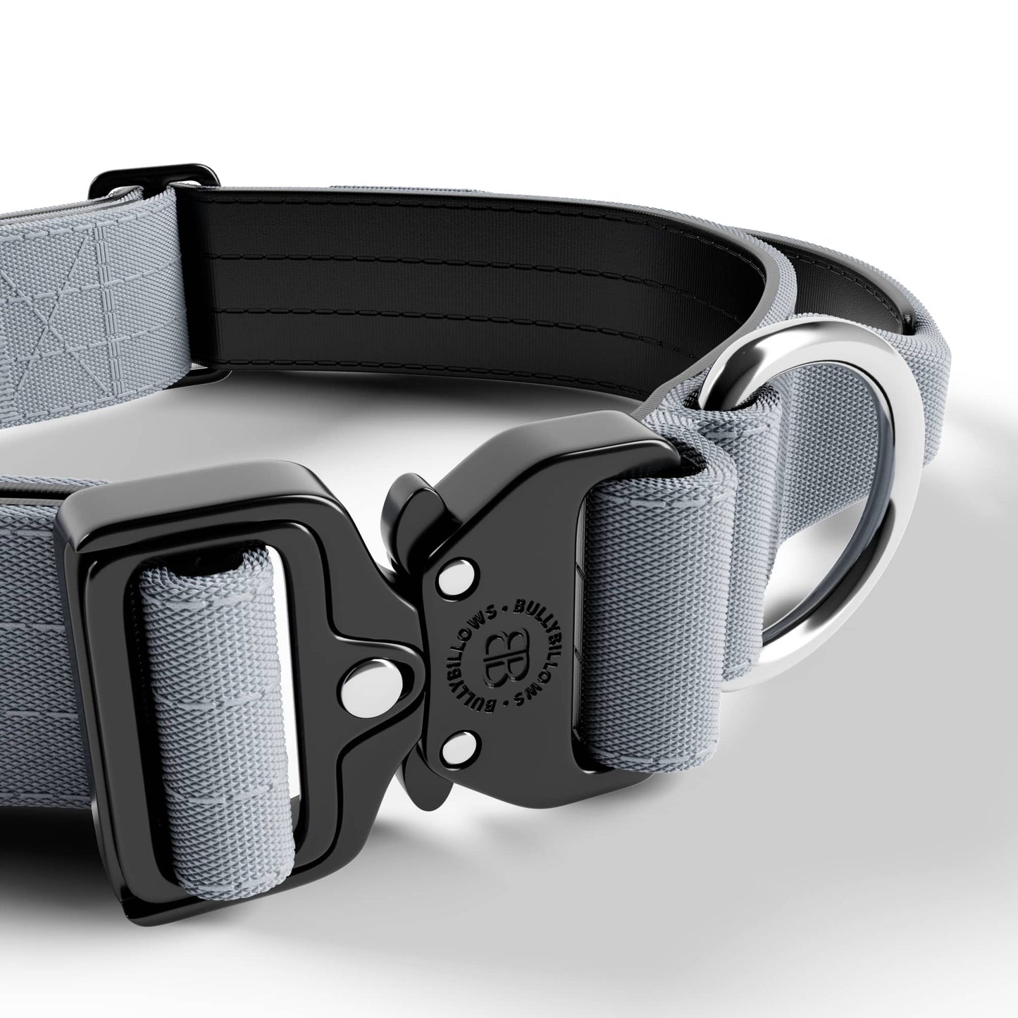4cm Combat® Collar | With Handle & Rated Clip - Metal Grey v2.0