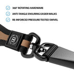 Slip Lead | Anti-Pull & Anti-Choking Training Lead - Dark Military Tan