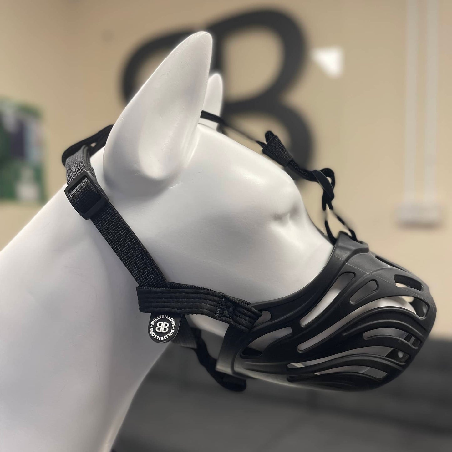 Cage Muzzle - Flexible TPE Material | S-XL Breeds - Black