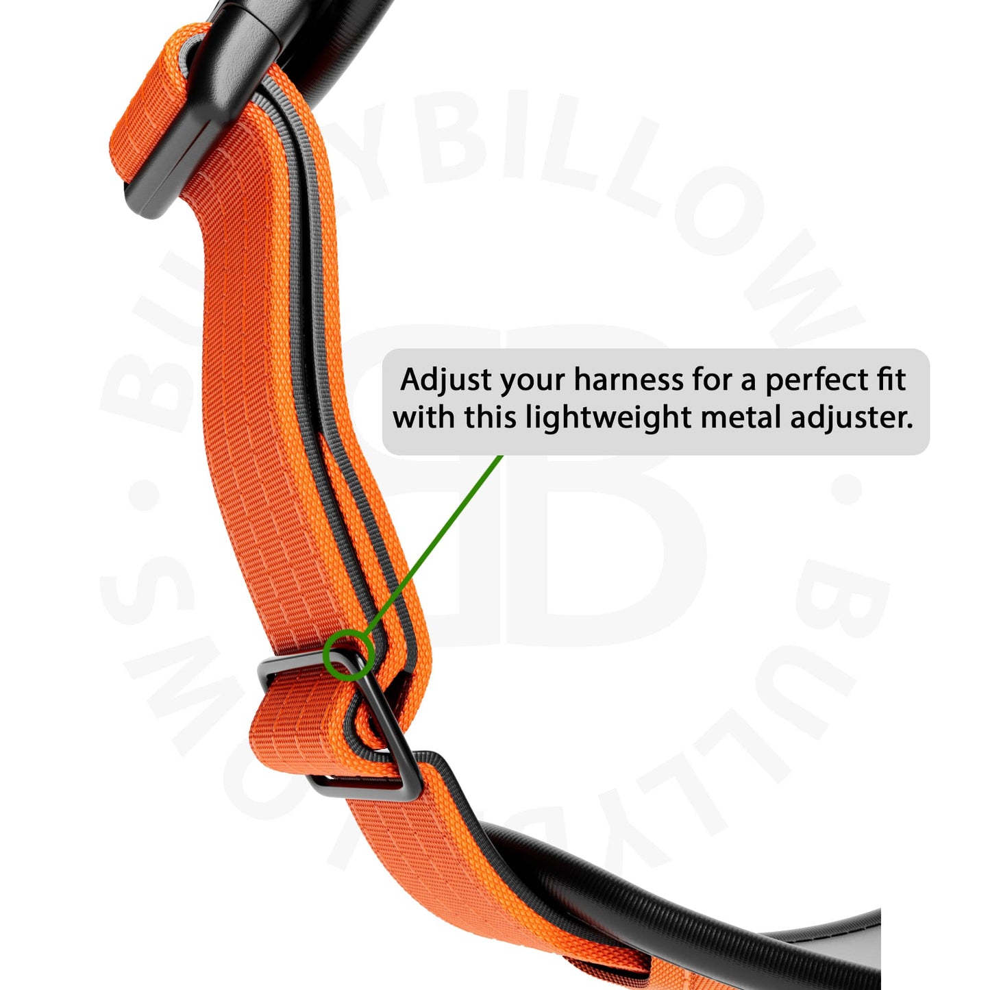 Premium Comfort Harness | Non Restrictive & Adjustable - Orange v2.0