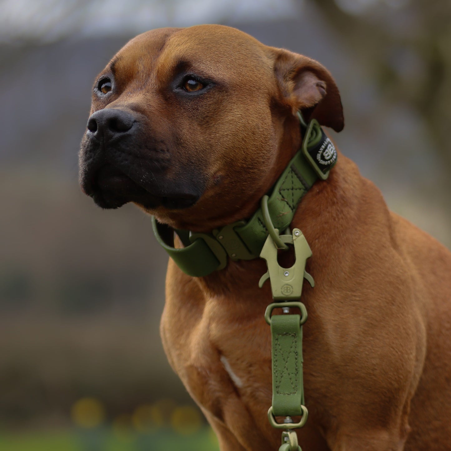 1.4m Billowthane® Swivel Lead | Waterproof - Matte Khaki