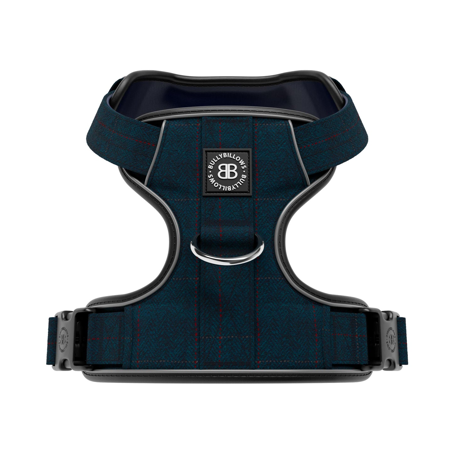 Premium Comfort Tweed Harness | Non Restrictive & Adjustable - Midnight Blue