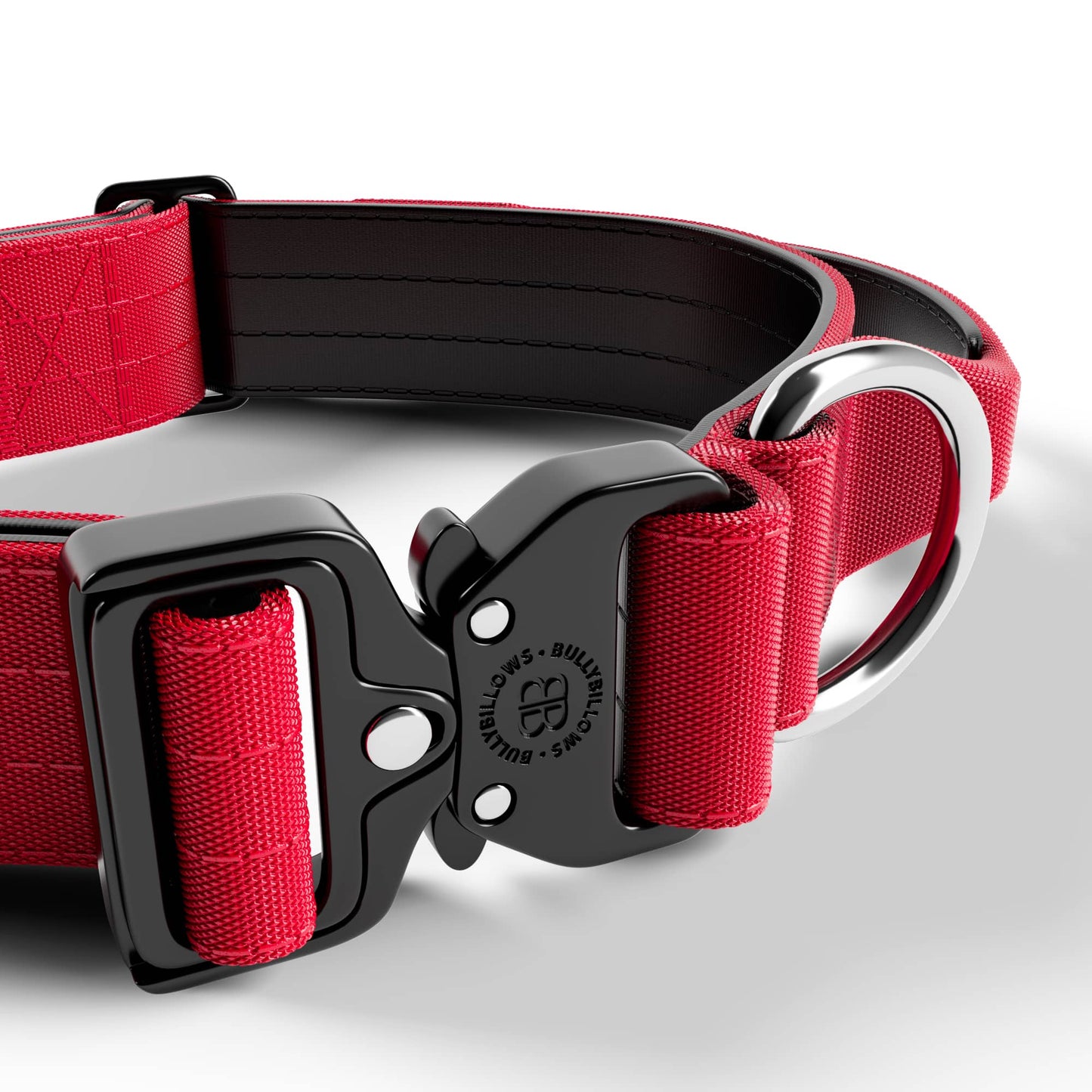 4cm Combat® Collar | With Handle & Rated Clip - Red v2.0