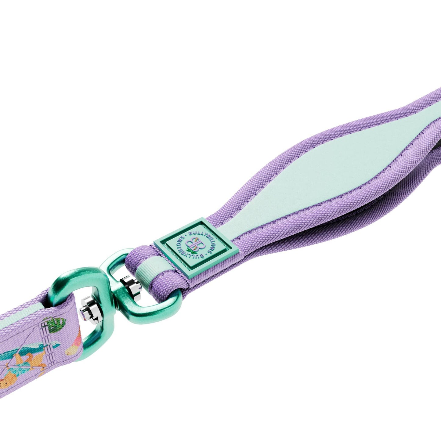 1.2m Lighter Swivel Combat Lead | Anti-Tangle & Secure Clip - BalmyBillows Purple
