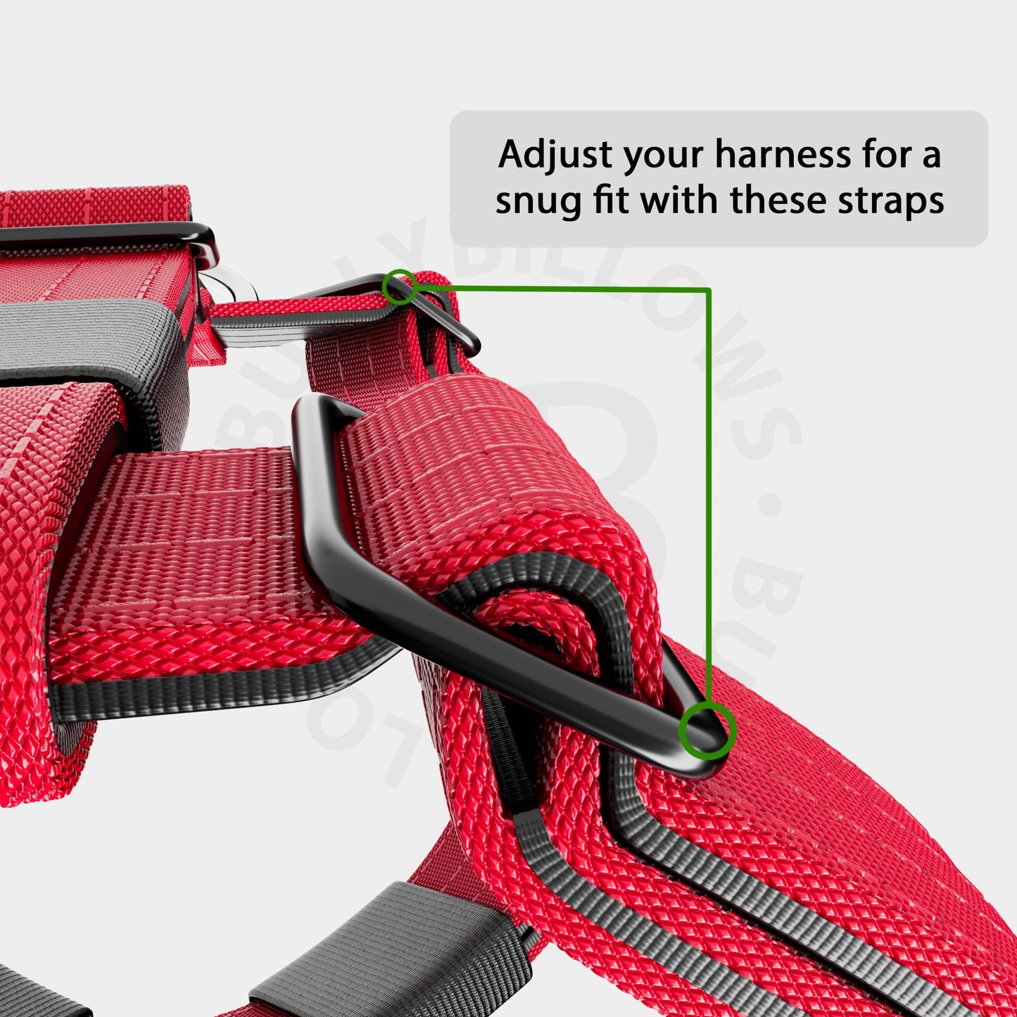 TRI-Harness® | Anti-Pull, Adjustable & Durable - Dog Trainers Choice - Red v2.0