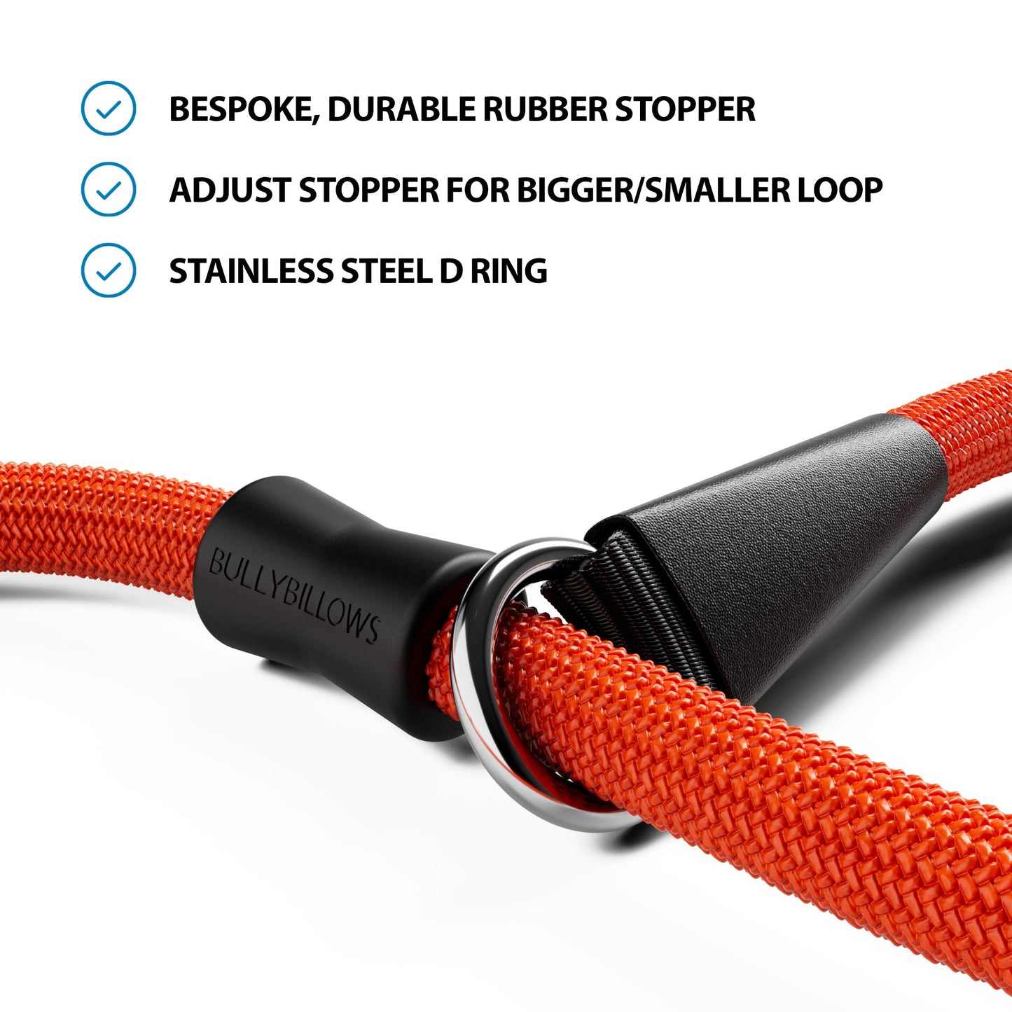 Slip Lead | Anti-Pull & Anti-Choking Training Lead - Orange