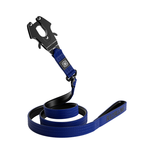 1.4m Swivel Combat Lead | Neoprene Lined, Secure Rated Clip with Soft Handle - Blue