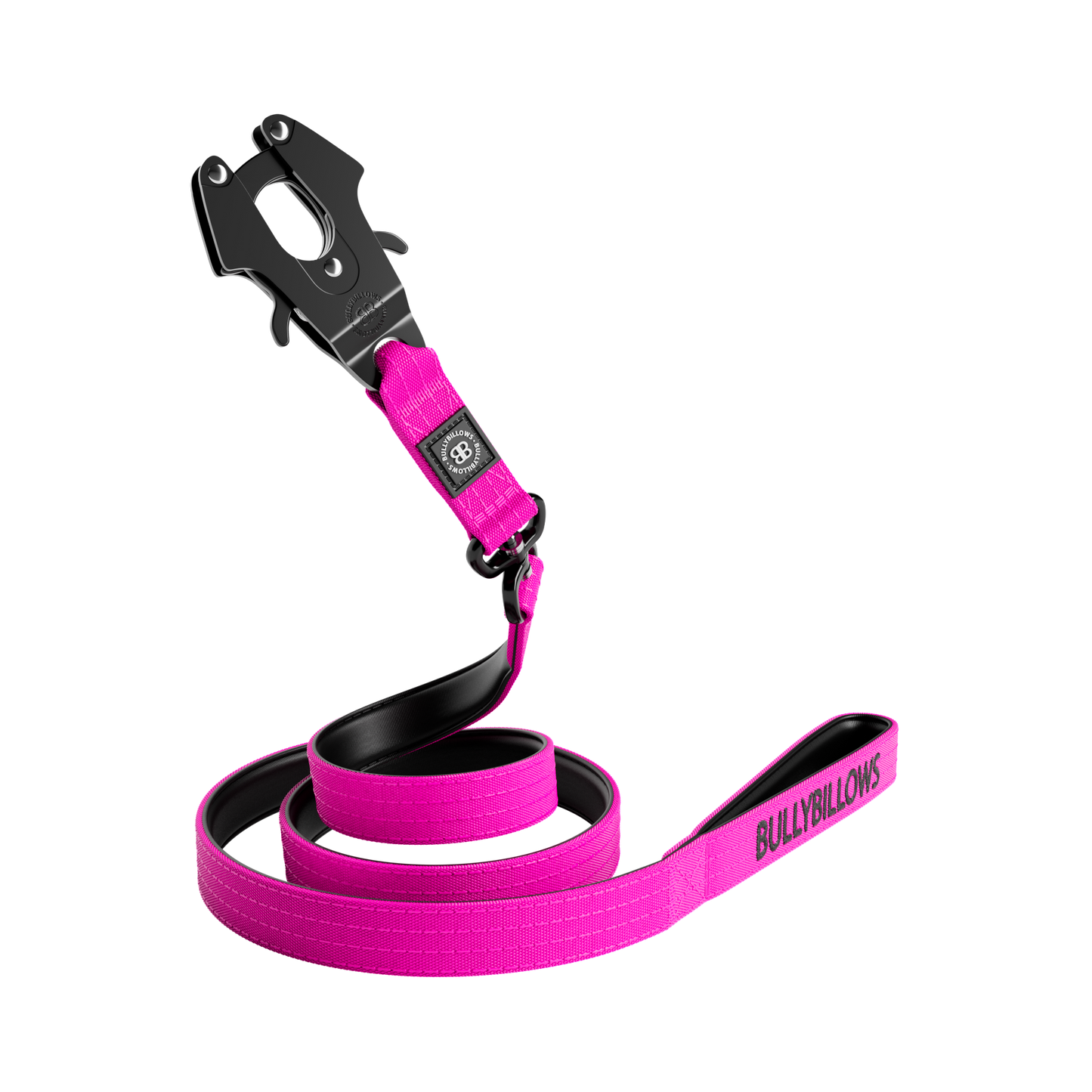 1.4m Swivel Combat Lead | Neoprene Lined, Secure Rated Clip with Soft Handle - Magenta