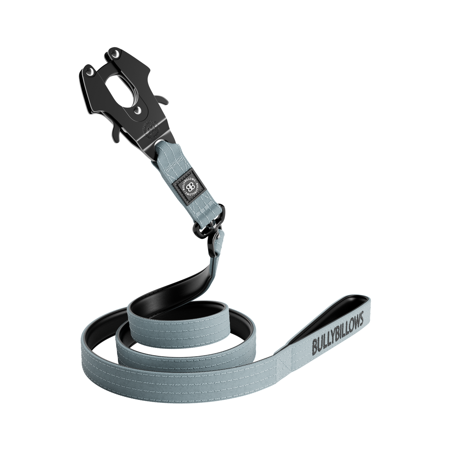 1.4m Swivel Combat Lead | Neoprene Lined, Secure Rated Clip with Soft Handle - Metal Grey