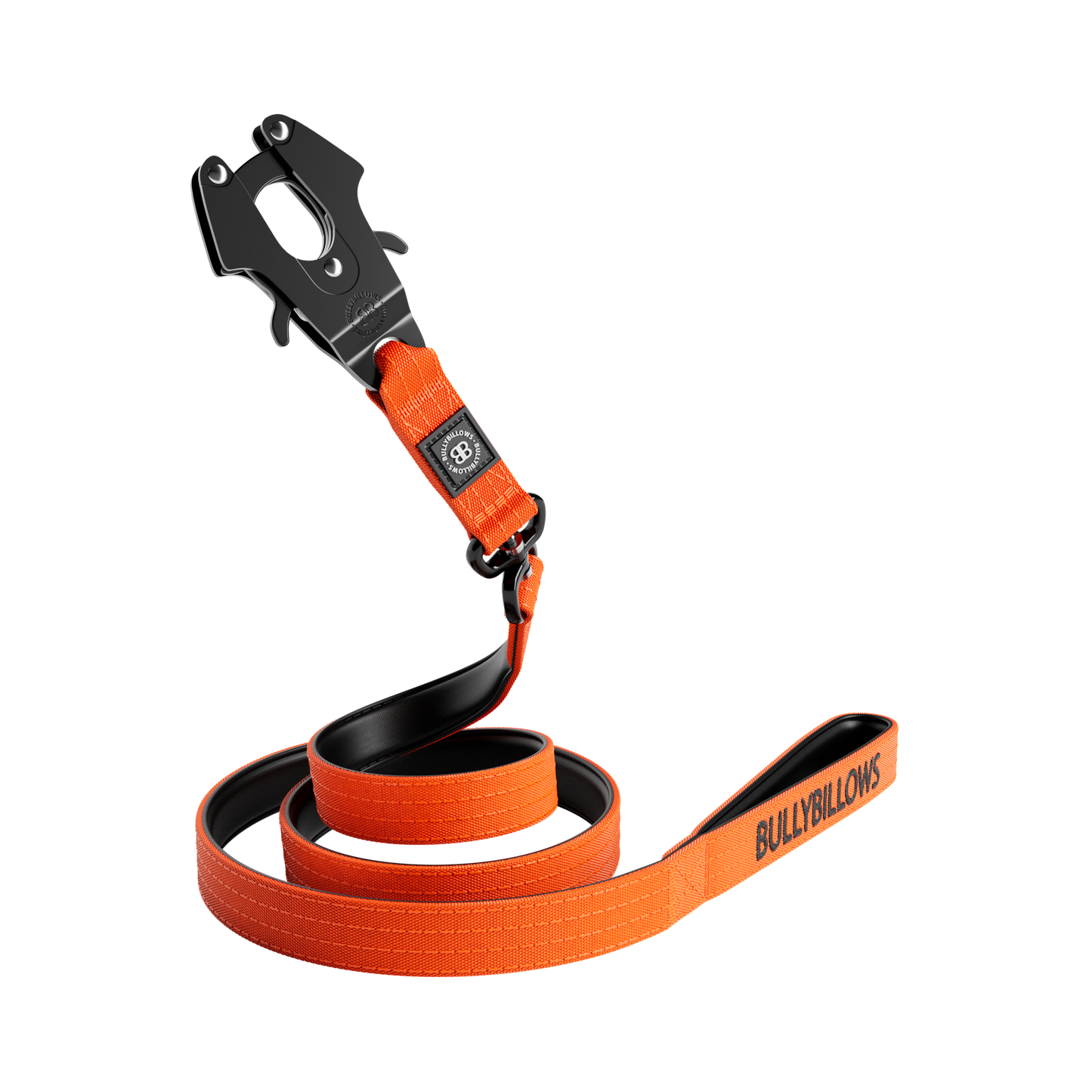 1.4m Swivel Combat Lead | Neoprene Lined, Secure Rated Clip with Soft Handle - Orange