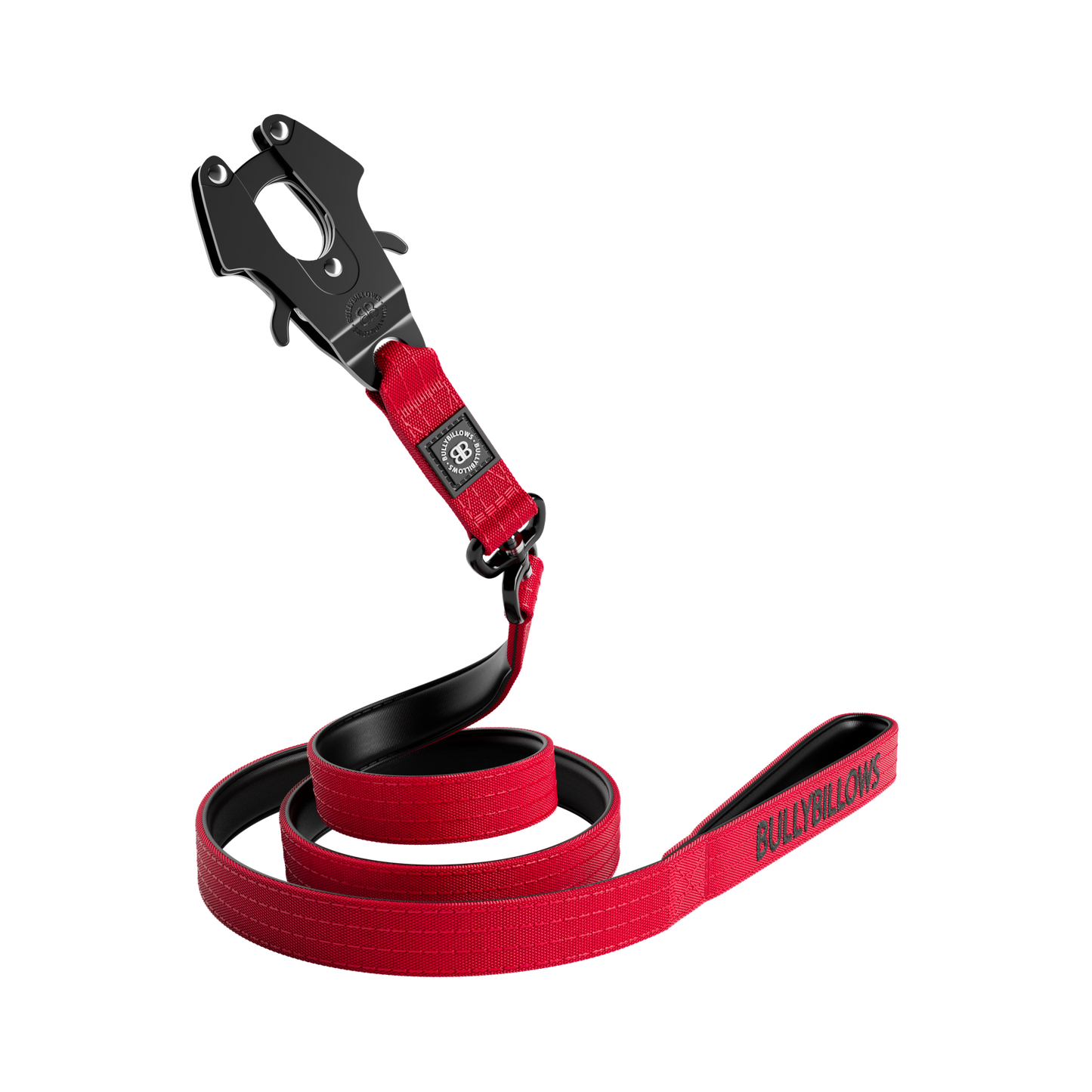 1.4m Swivel Combat Lead | Neoprene Lined, Secure Rated Clip with Soft Handle - Red