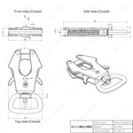 Adjustable Combat Traffic Lead | Short-Medium for Control & Emergency - Light Blue