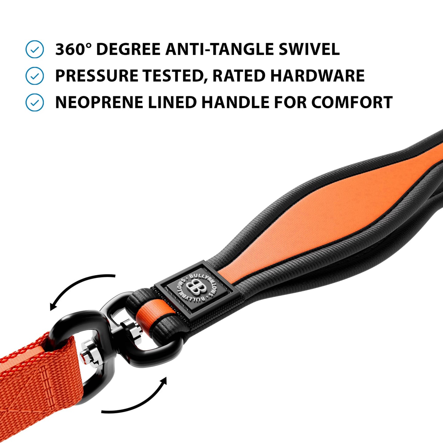 1.2m Mini Combat® Lead - Orange