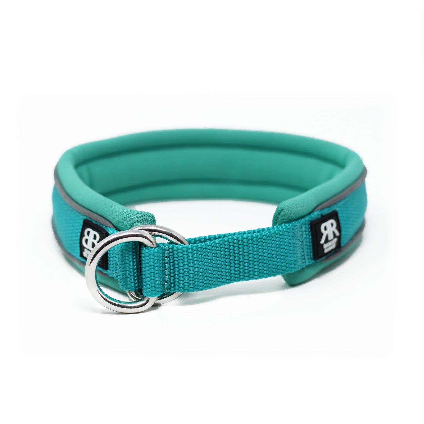 3cm Slip on Collar | Soft Padded & Reflective - Turquoise v2.0
