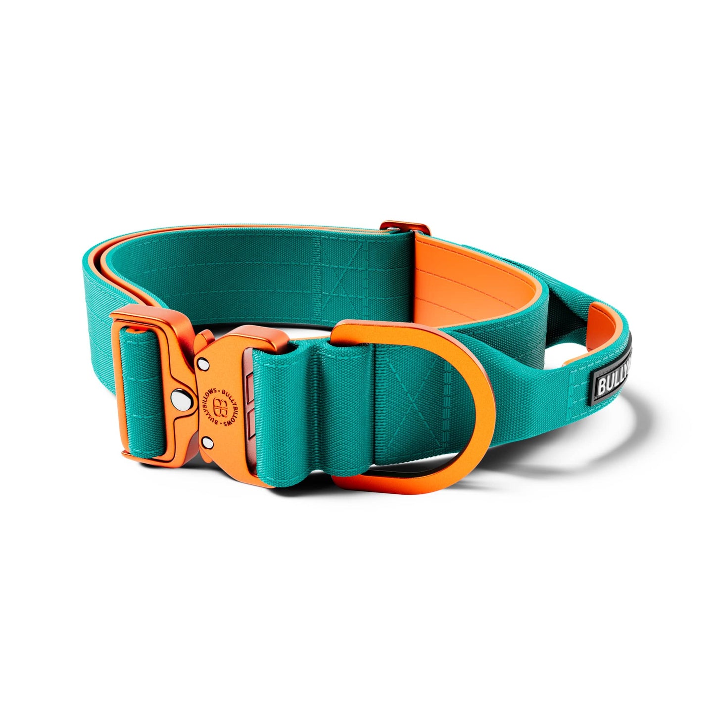 5cm LIGHTER Combat® Collar | With Handle Rated Clip - Turquoise & Orange