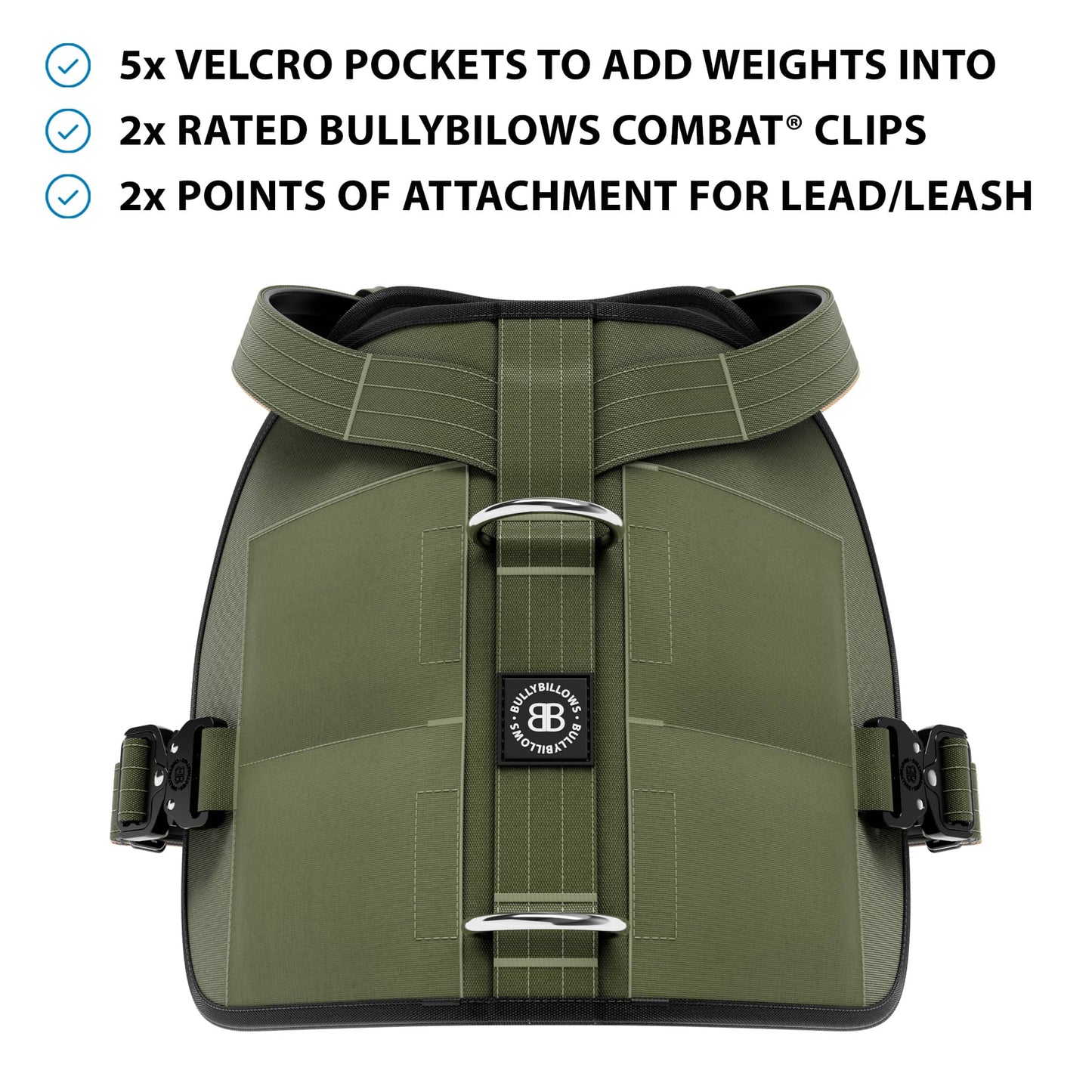 Weight & Fitness Premium Harness | Health Enhancement - x5 Pockets - Khaki