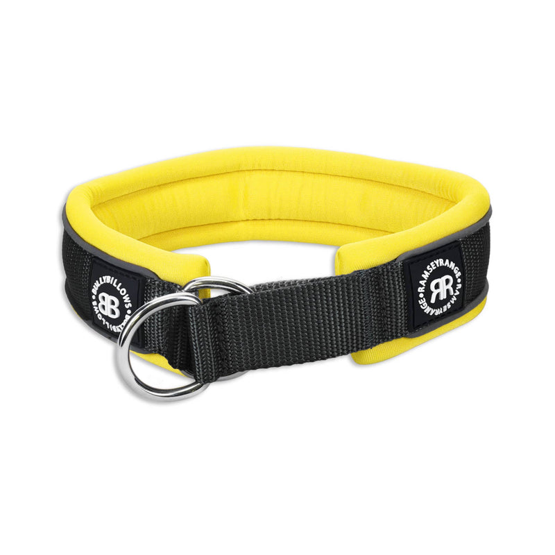 4cm Slip on Collar | Soft Padded & Reflective - Black & Yellow v2.0